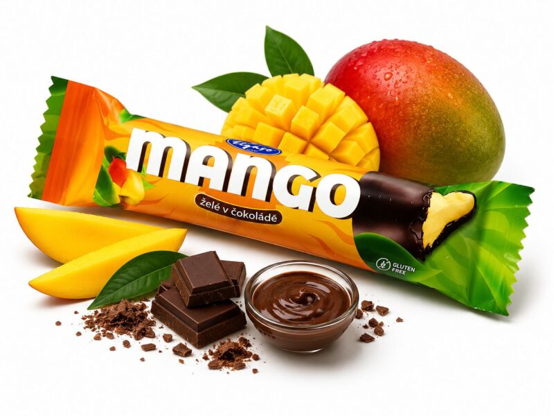 Mango želé v čokoládě
